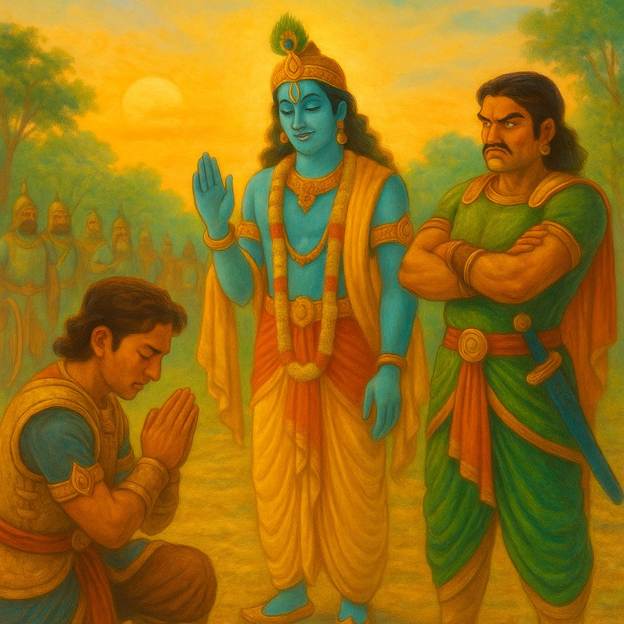 A painting of a person kneeling in front of a person kneeling in front of a person

AI-generated content may be incorrect.