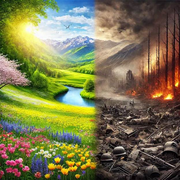 A collage of a landscape and a river

AI-generated content may be incorrect.