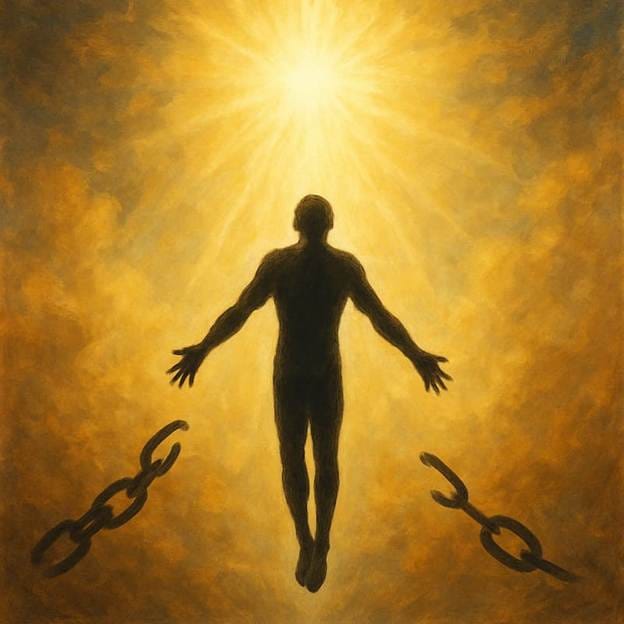 A person who has broken the chains of attachment and going toward the truth.