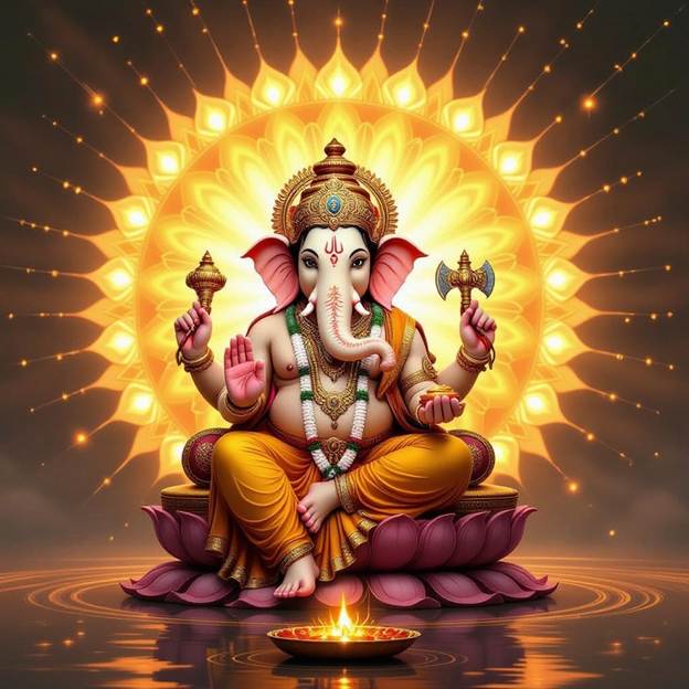 A statue of an elephant with a circle of light behind it

AI-generated content may be incorrect.