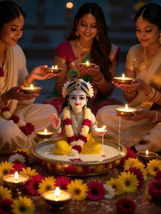 A group of women holding candles

AI-generated content may be incorrect.