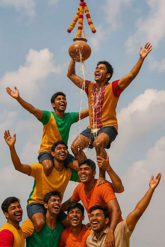 A group of men standing on each other

AI-generated content may be incorrect.