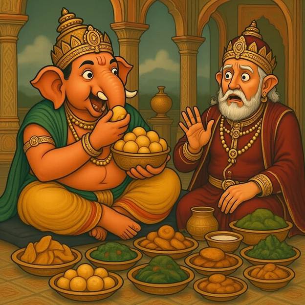 Cartoon of two elephants eating food

AI-generated content may be incorrect.