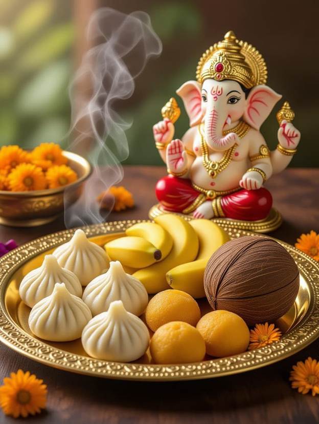 A plate of food and a statue of an elephant

AI-generated content may be incorrect.