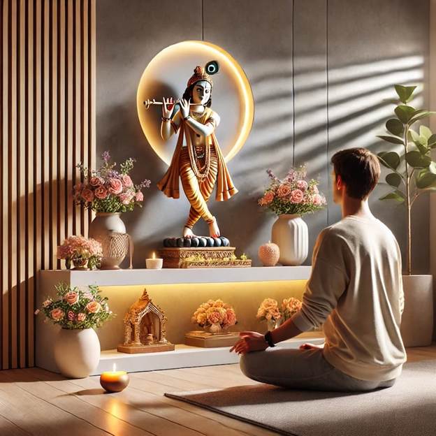 A person sitting on the floor in front of a statue

AI-generated content may be incorrect.