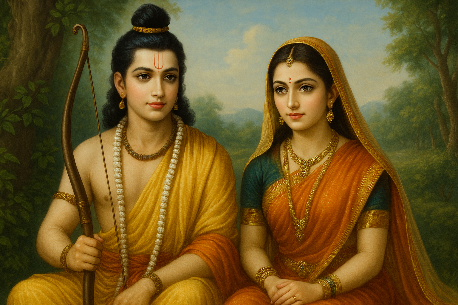 "Rama and Sita - The Ideal Couple"