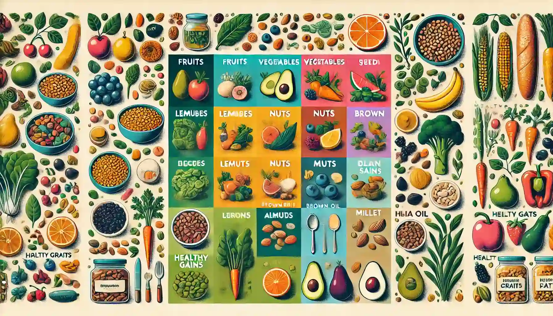 Chart of healthy foods that can be taken during fasting