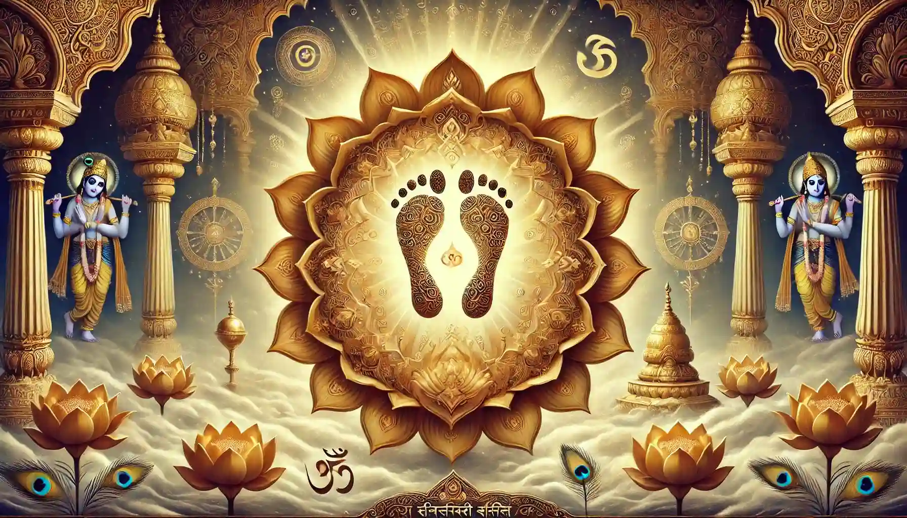 The lotus feet of Rādhā Rānī—an ocean of compassion, devotion, and divine love.