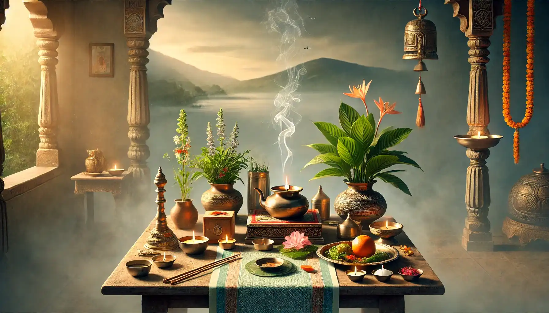 A few simple items can create your Dhanurmasam altar