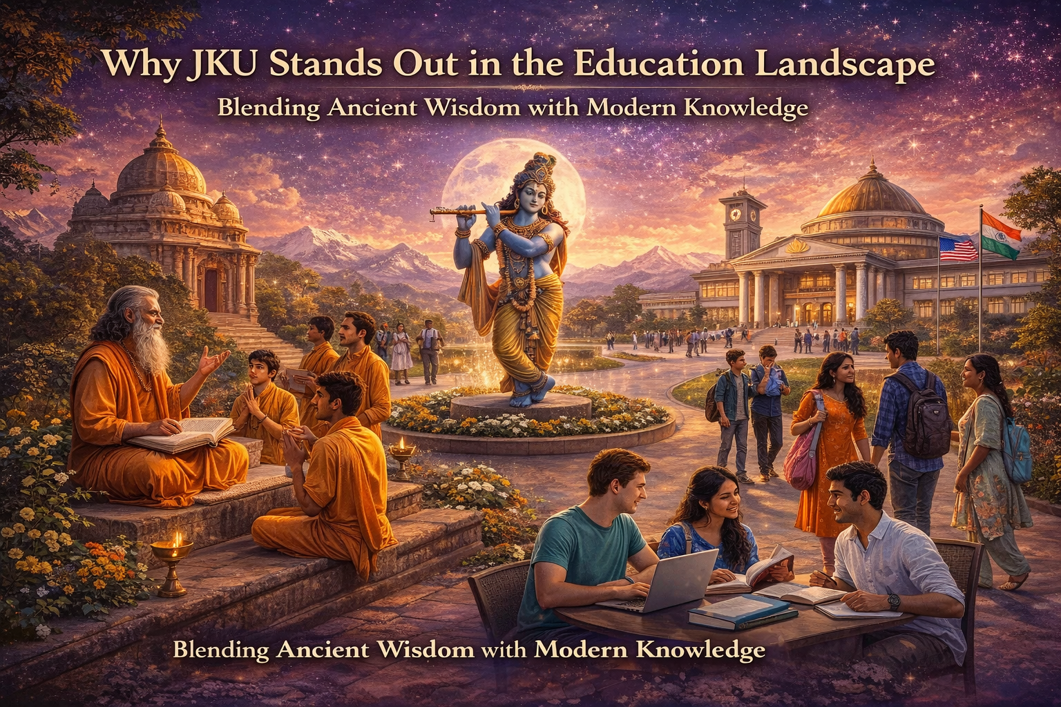 Where Tradition Meets Innovation: JKU's Unique Approach to Education, Blending Ancient Wisdom with Modern Knowledge for Personal Growth, Cultural Understanding, and Professional Success