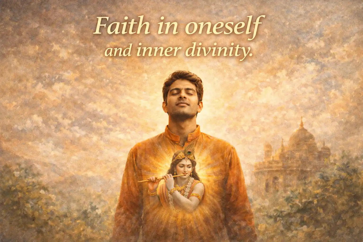 When faith in oneself awakens, the divine within begins to guide every step