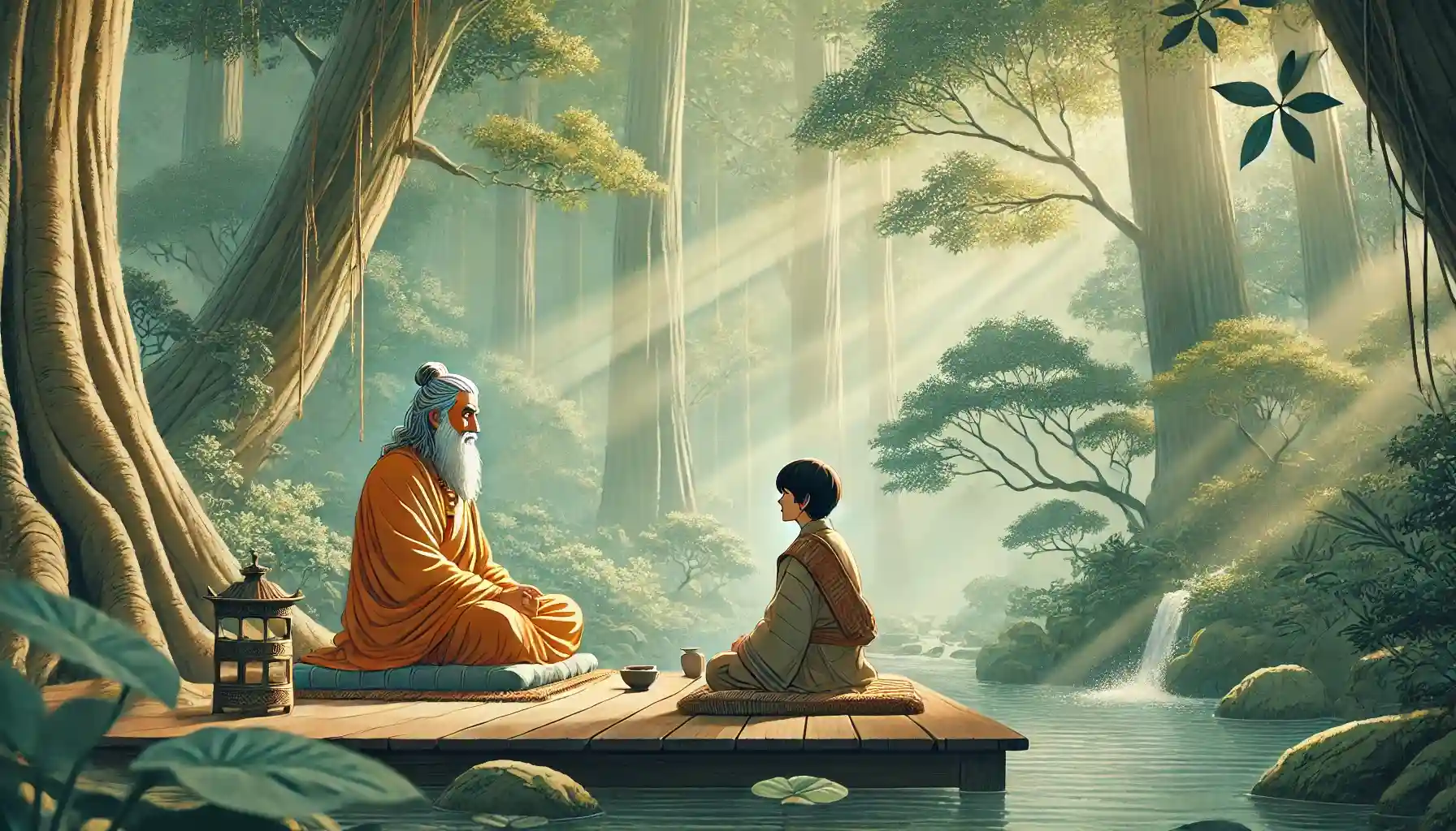 A devotee engaging deeply in the life transformation journey, immersed in the wisdom and practices of the Life Transformation Program led by Swami Mukundananda.