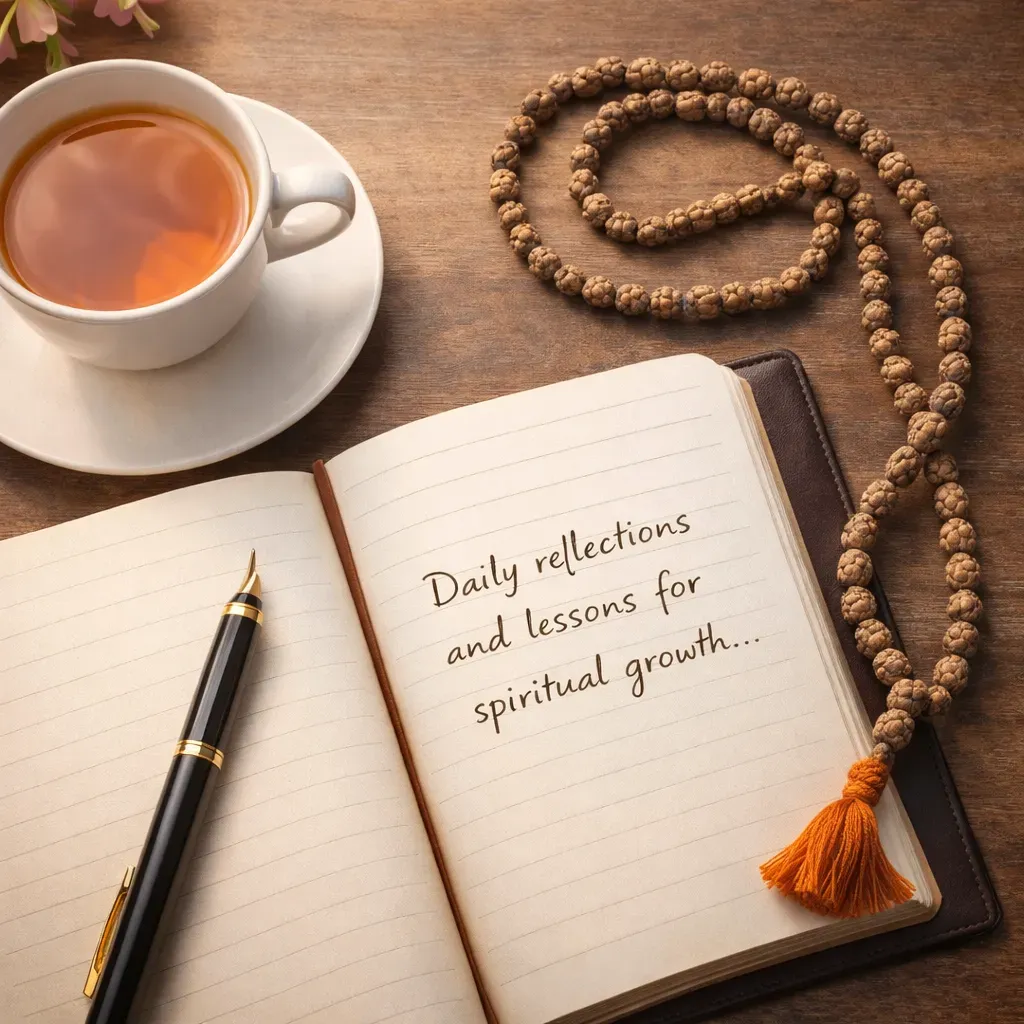 In the quiet moments of reflection, we understand the lessons of today and prepare our hearts for the growth of tomorrow.” 📖🪔✨