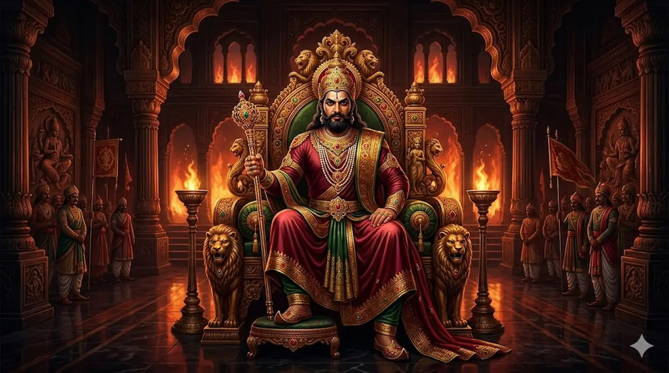 Hiranyakashipu represents ego and pride in the Holika Dahan story.