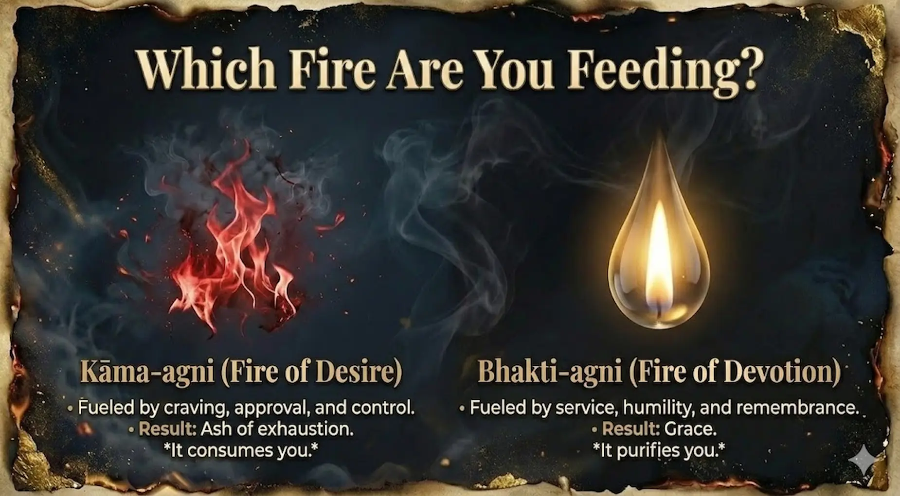 Exhaustion consumes you but Grace purifies you.