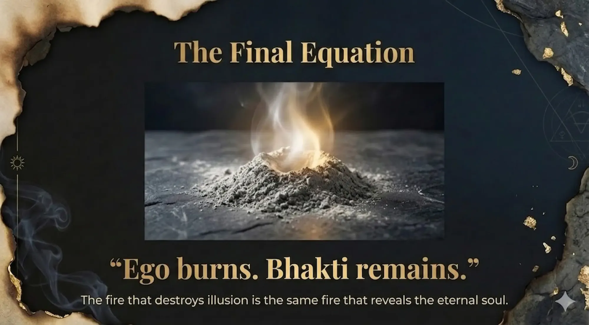 The spiritual significance of Holika Dahan - ego destroyed, devotion preserved.
