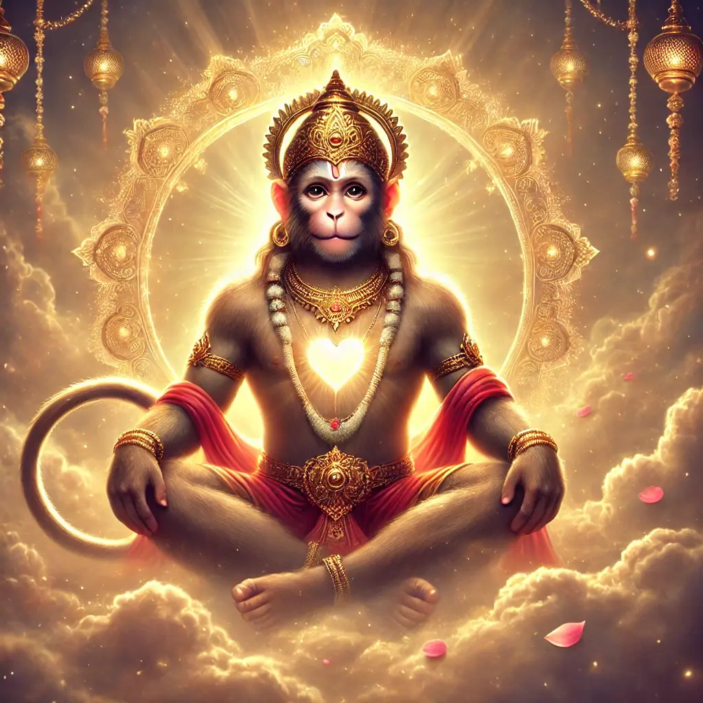 Hanuman is celebrated for his spiritual wisdom and loving service