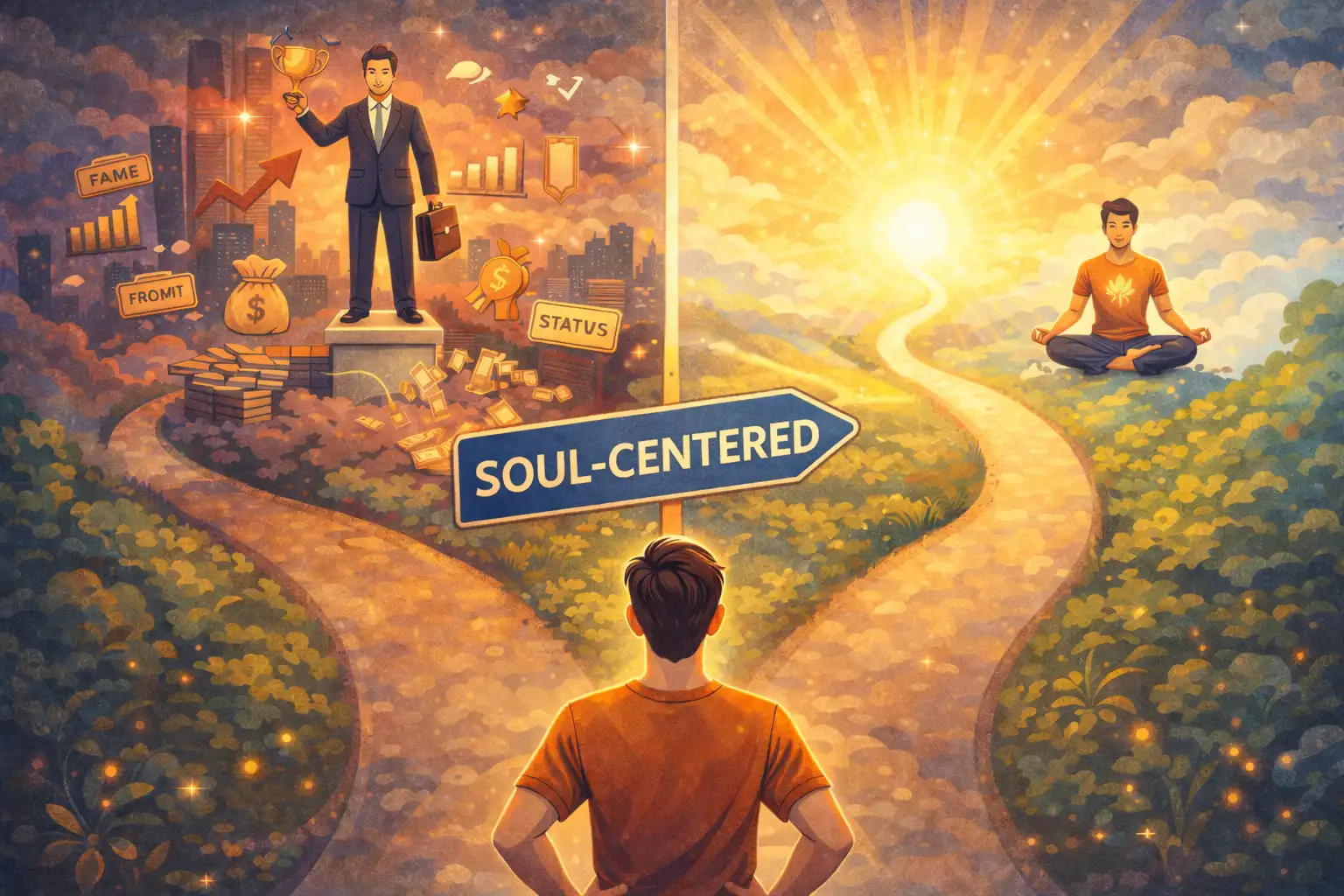 Shift your perspective from a self-centred to a soul-centred one