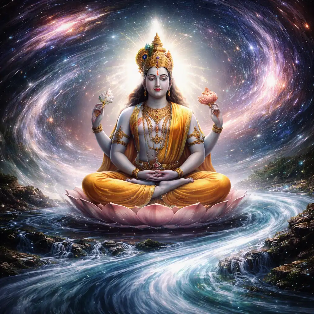  “Still at the center, yet moving through all— the Divine remains unmoved as the universe dances around Him