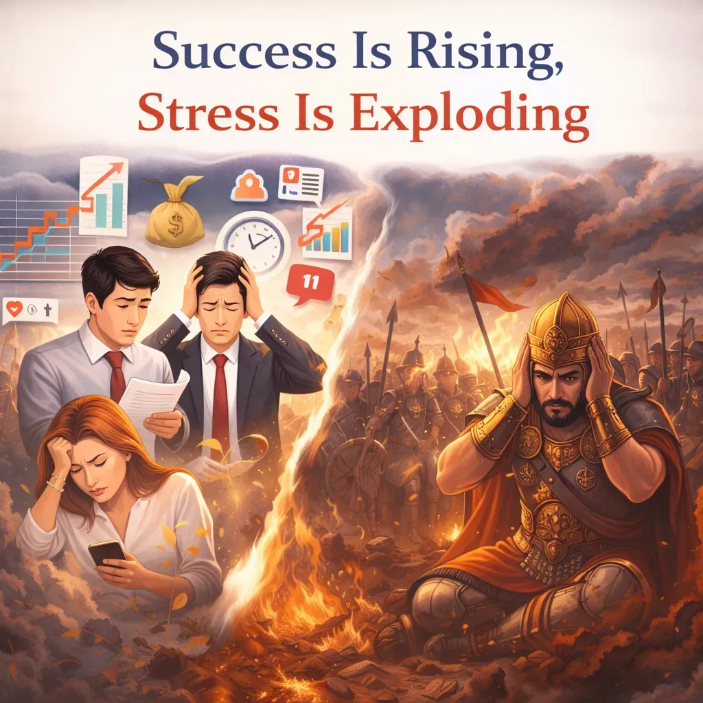 When success becomes everything, stress follows. The Gita reminds us to act with clarity, not anxiety.