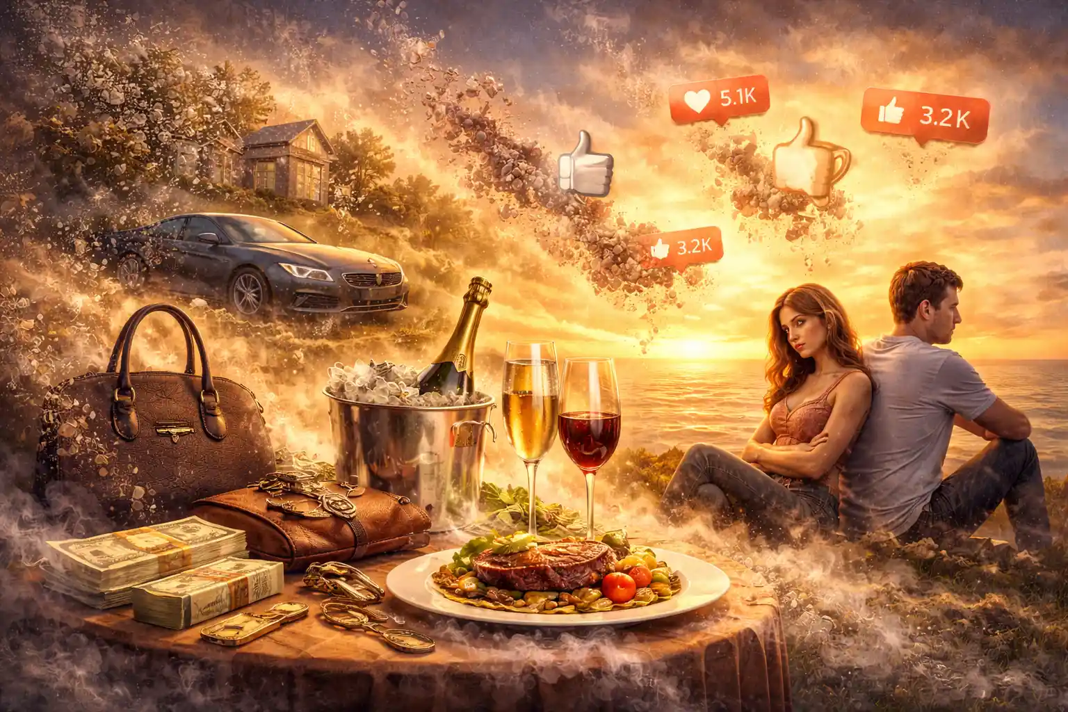 Worldly pleasures such as wealth, relationships, sensual experiences and social validation cannot bring lasting joy