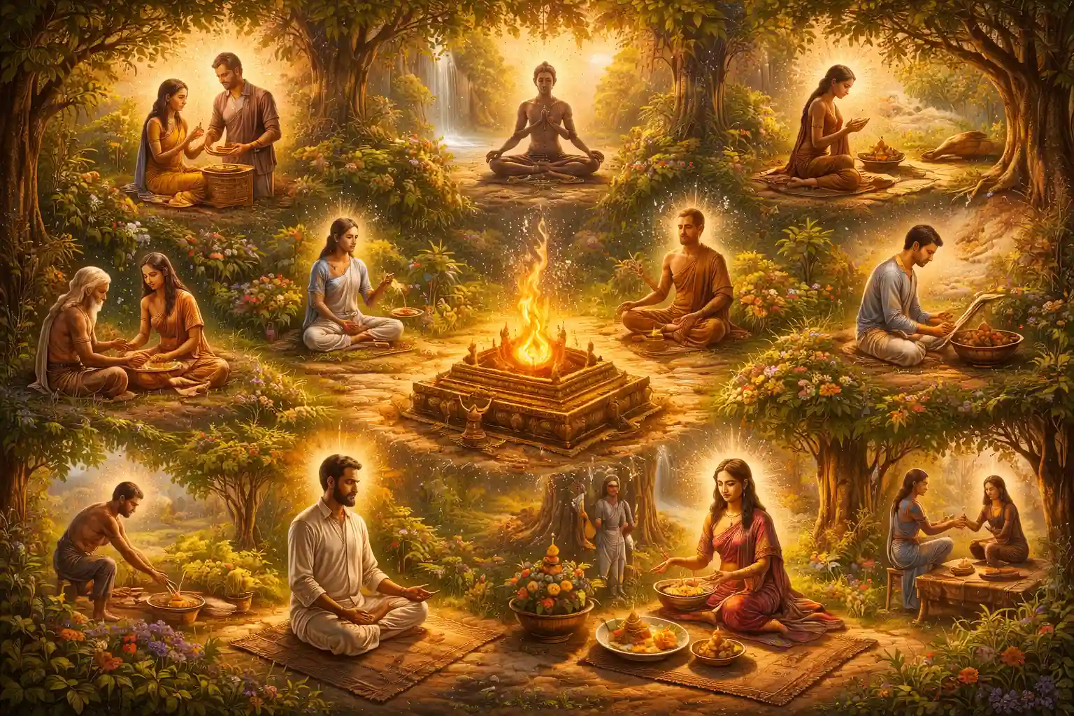 Different kinds of sacrifice or yagya have been described for different kinds of performers: all are to be done as an offering to God