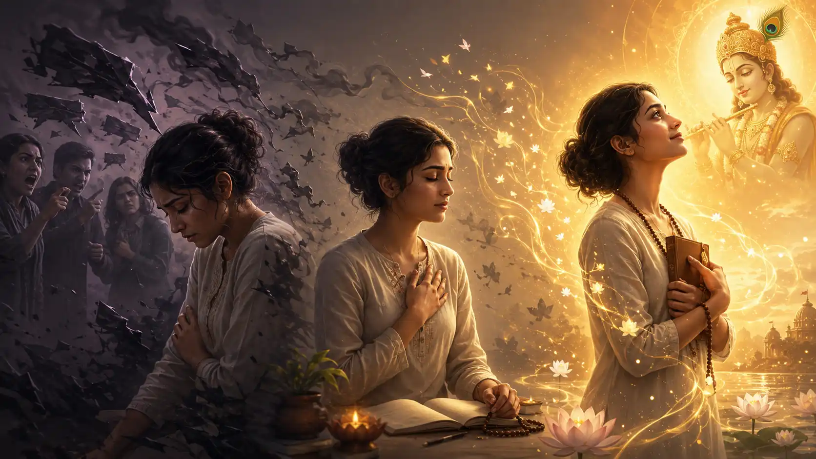 Reframe the hurt, rise in wisdom, and offer your growth to the Divine.