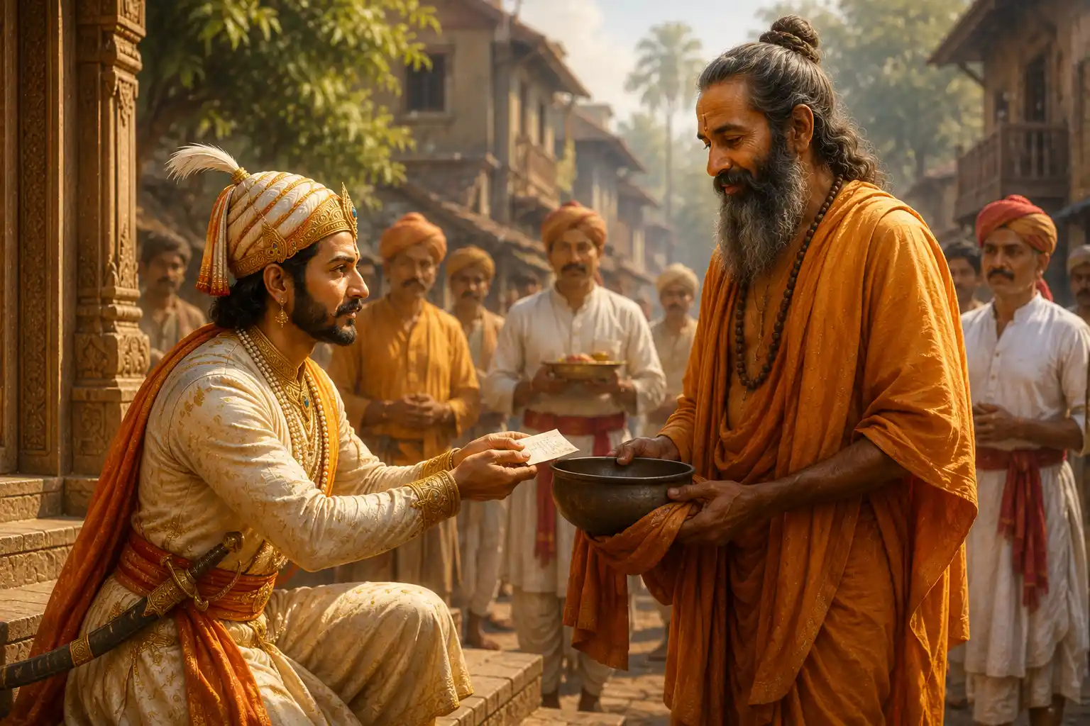 A beautiful illustration of this transformation in consciousness comes from the life of the great Maratha king, Chhatrapati Shivaji, and his revered guru, Samarth Ramdas.