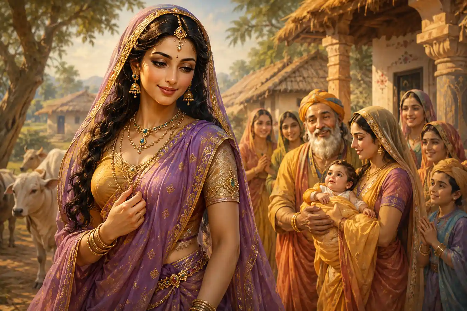 Putana assumed the appearance of a breathtakingly beautiful woman whose grace concealed her murderous intent