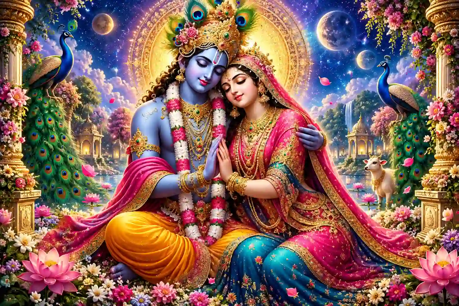 Radha and Krishna are eternally inseparable: where there is Shaktiman, there is Shakti; where there is Krishna, there is Radha