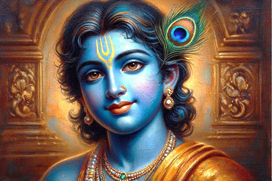 Lord Krishna’s boundless mercy shines forth, reaching even the most sinful souls.