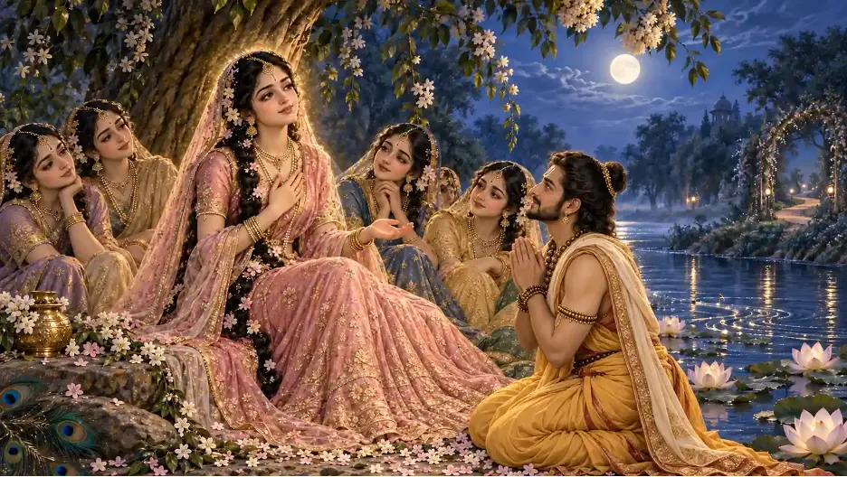 Uddhav surrenders to the selfless Divine love of the gopis