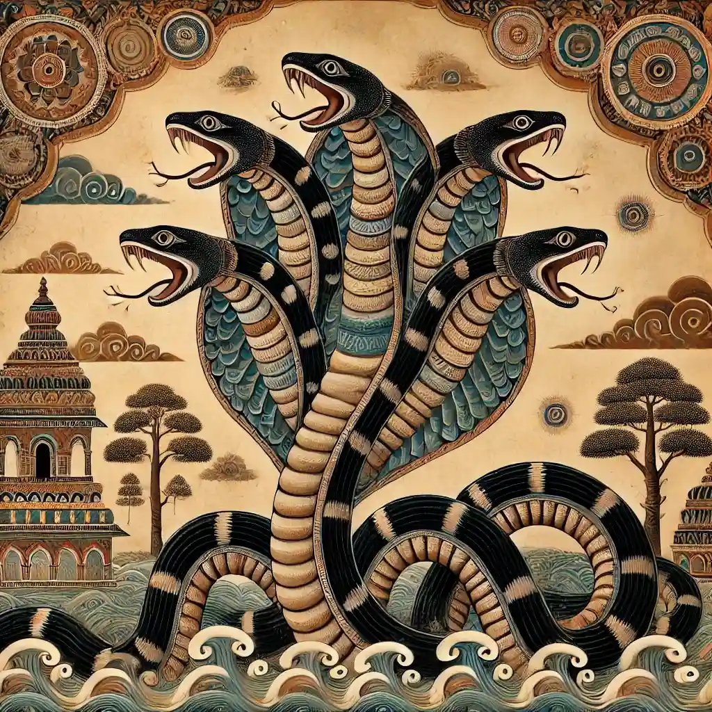 Shree Krishna’s Divine Dance On the Hoods of Kaliya