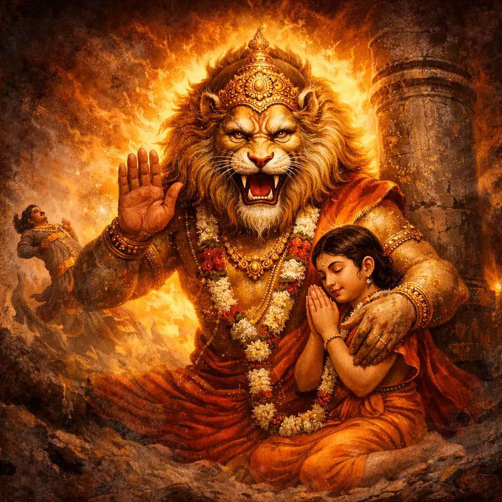 Divine protection born of pure devotion