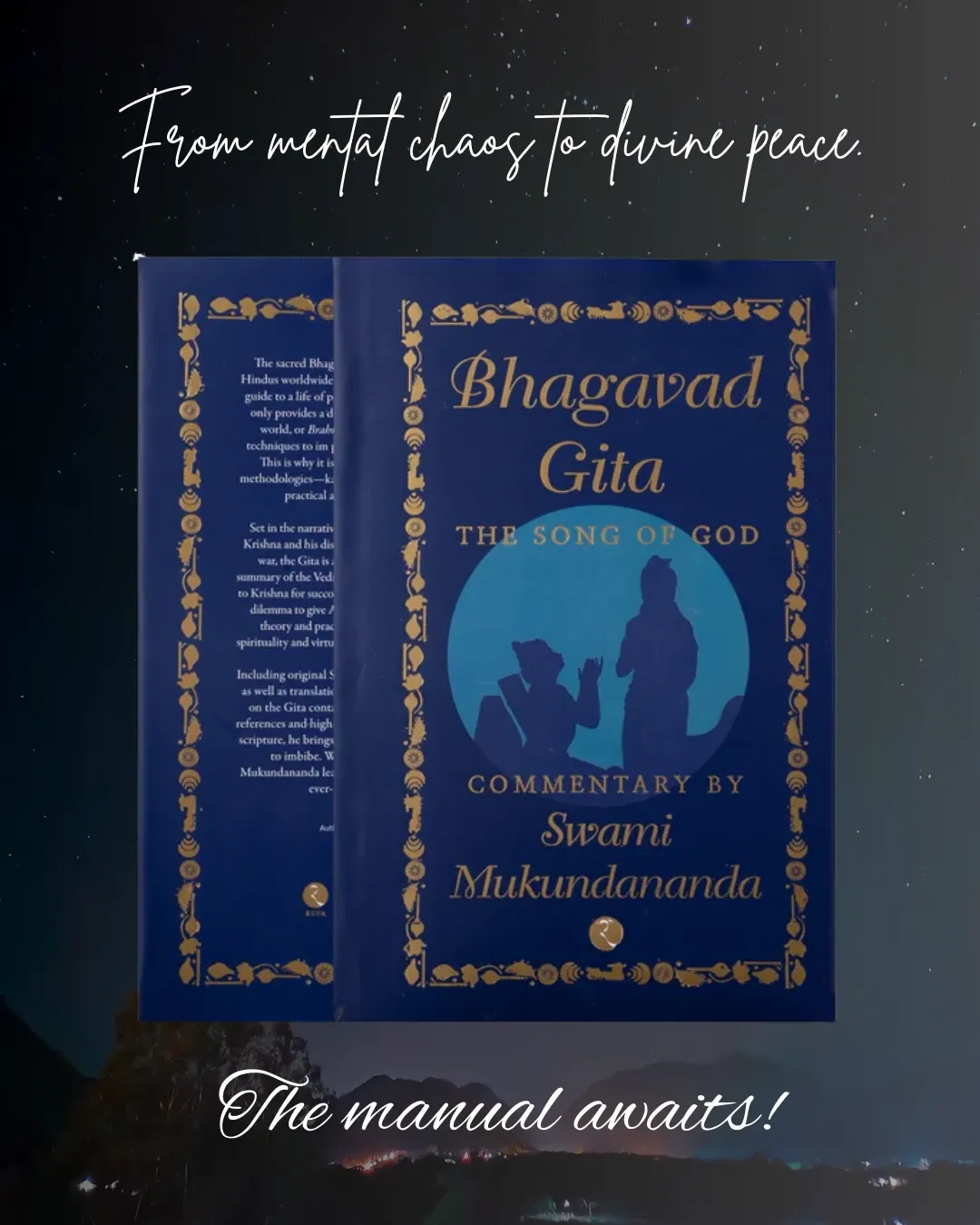 Bhagavad Gita cover pageThe manual for mastering your mind! 