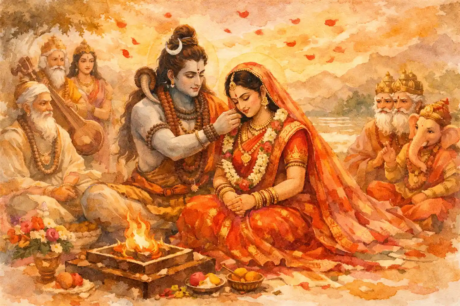 Lord Shiv married Sati despite the opposition of her father, Daksh