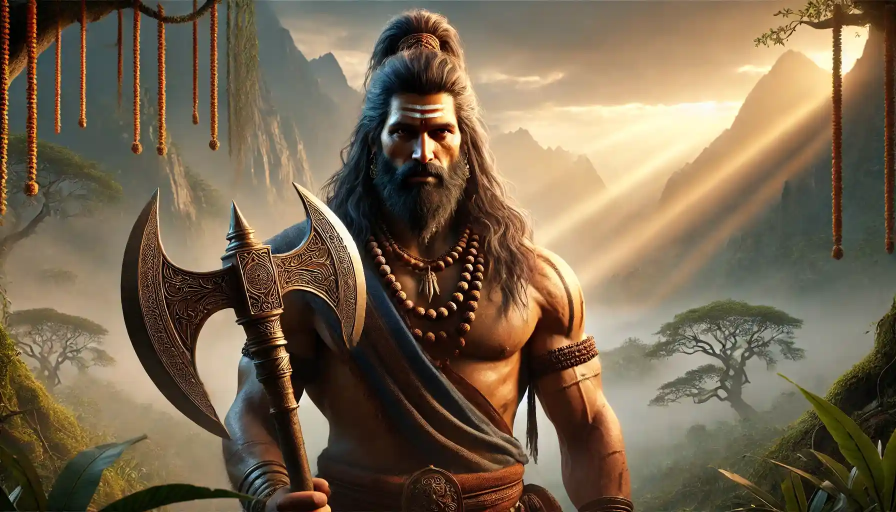 The timeless warrior-sage Lord Parshuram, a symbol of strength, discipline, and divine justice.