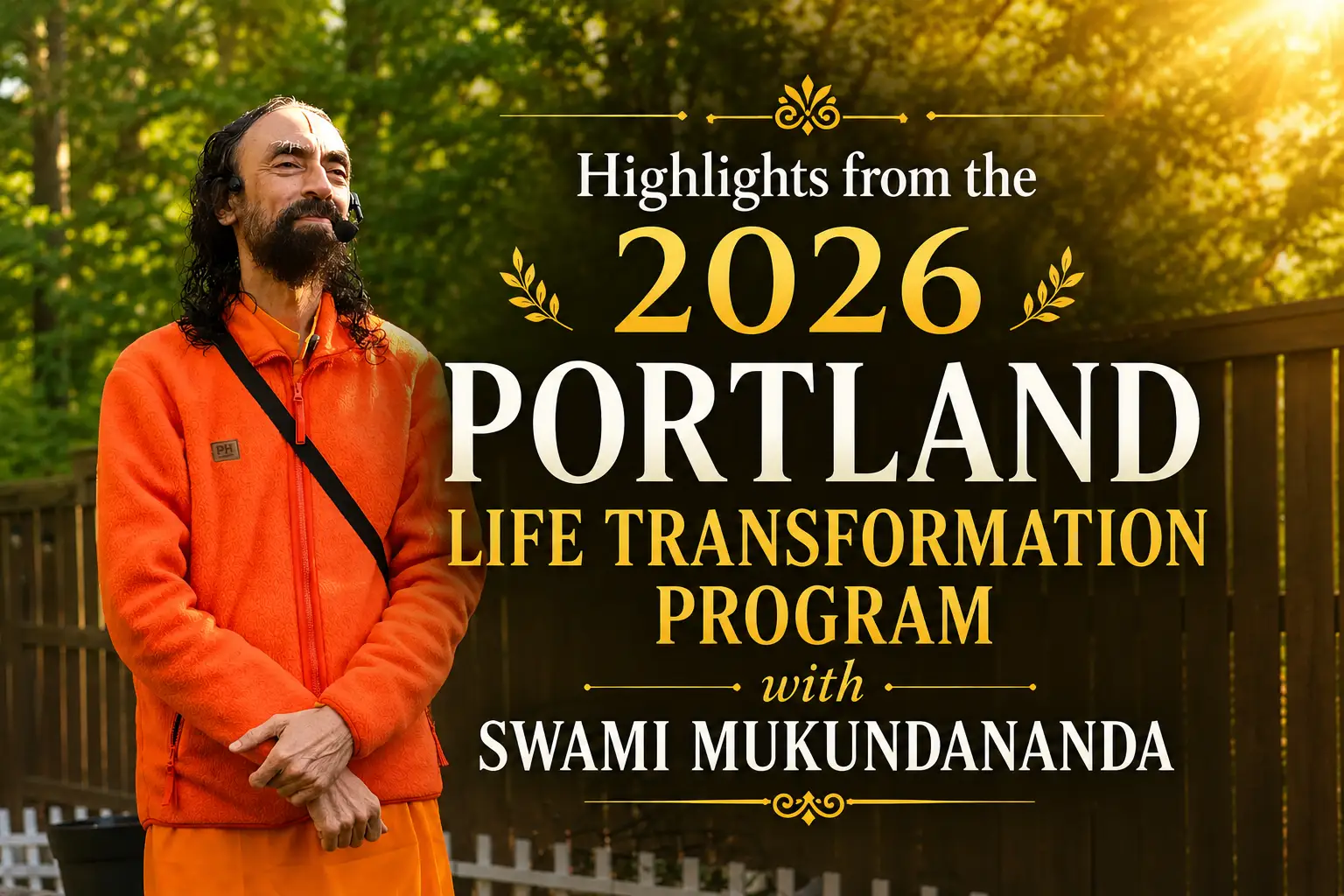 Highlights from the 2026 Portland Life Transformation Program with Swami Mukundananda