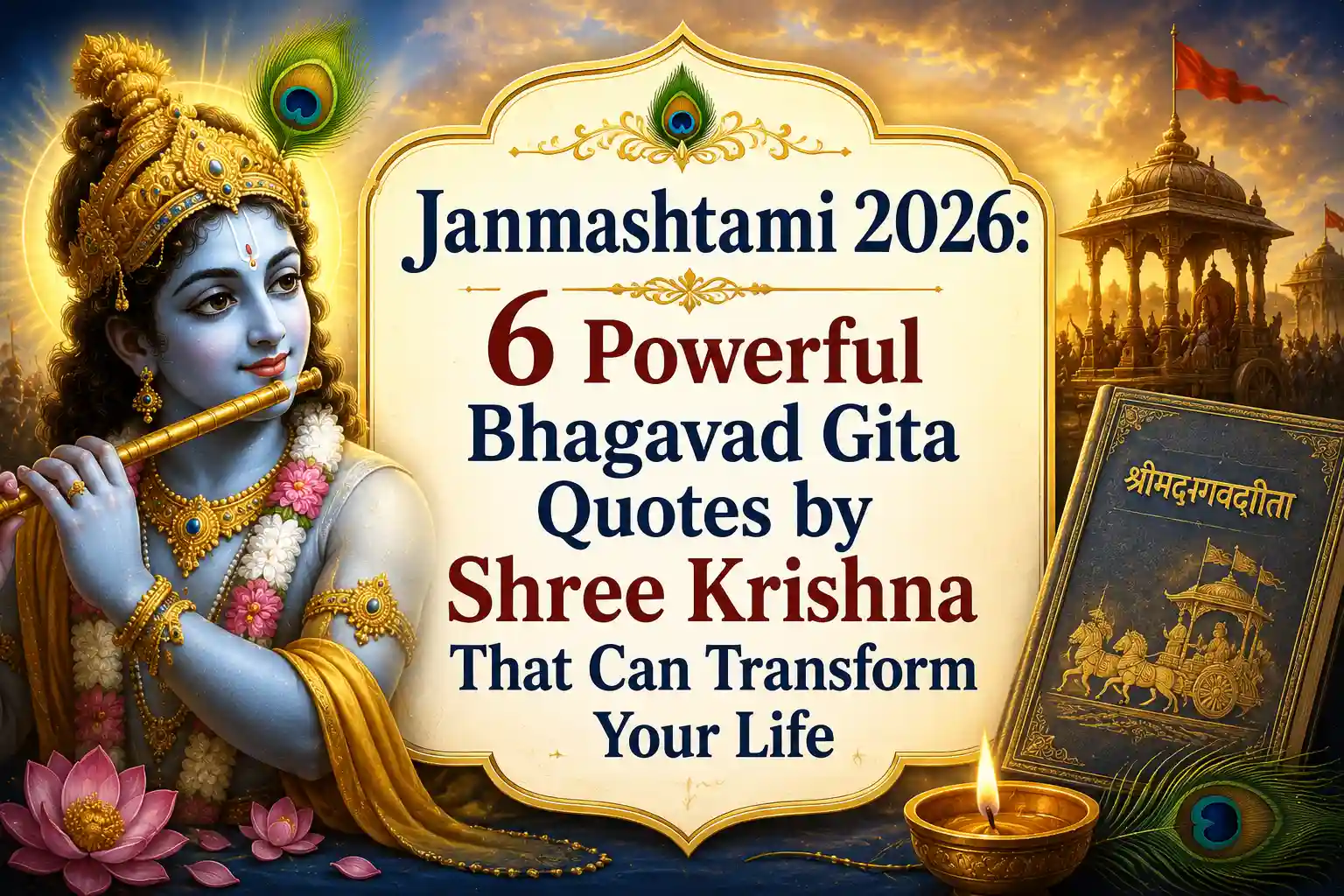 Janmashtami 2026: 6 Powerful Bhagavad Gita Quotes by Shree Krishna That Can Transform Your Life