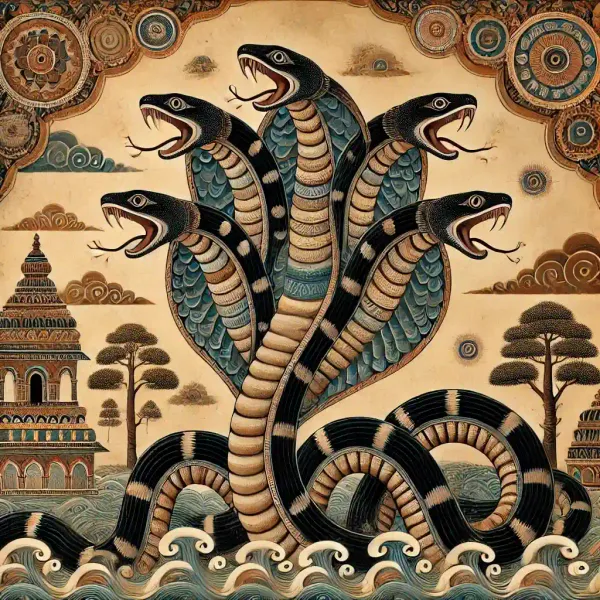 Shree Krishna’s Divine Dance On the Hoods of Kaliya