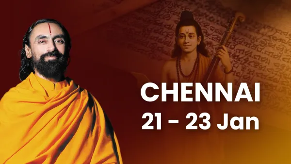Swami Mukundananda in Chennai: 3-Day Life Transformation Program Schedule