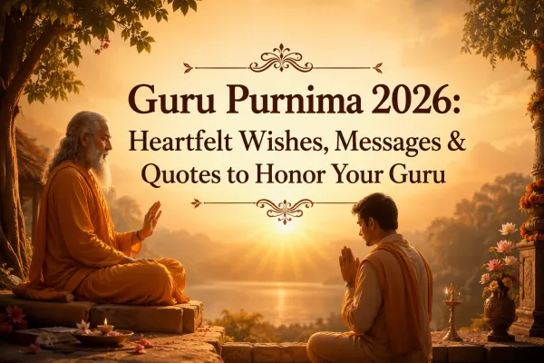 Guru Purnima 2026: Heartfelt Wishes, Messages & Quotes to Honor Your Guru