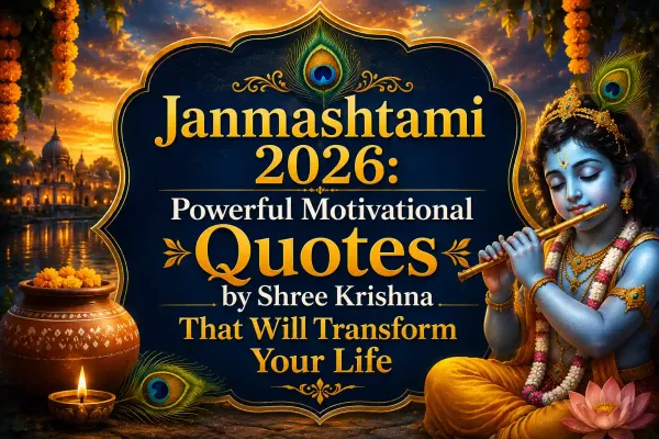Janmashtami 2026: Powerful Motivational Quotes by Shree Krishna That Will Transform Your Life
