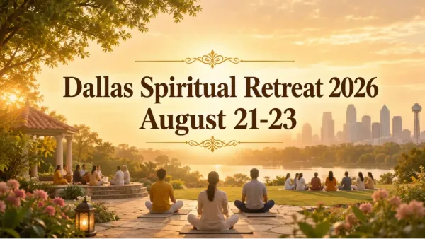Dallas Spiritual Retreat 2026 with Swami Mukundananda, August 21-23