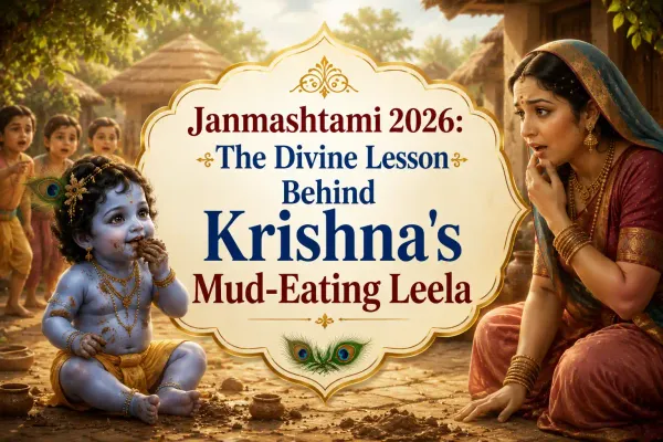 Janmashtami 2026: The Divine Lesson Behind Krishna's Mud-Eating Leela